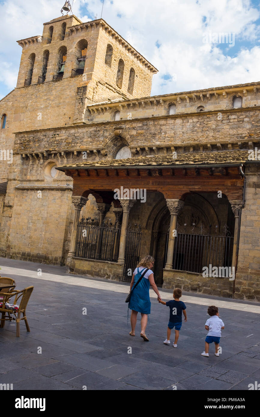 Cattedrale di Jaca Jaca, Huesca, Aragona, Spagna Foto Stock