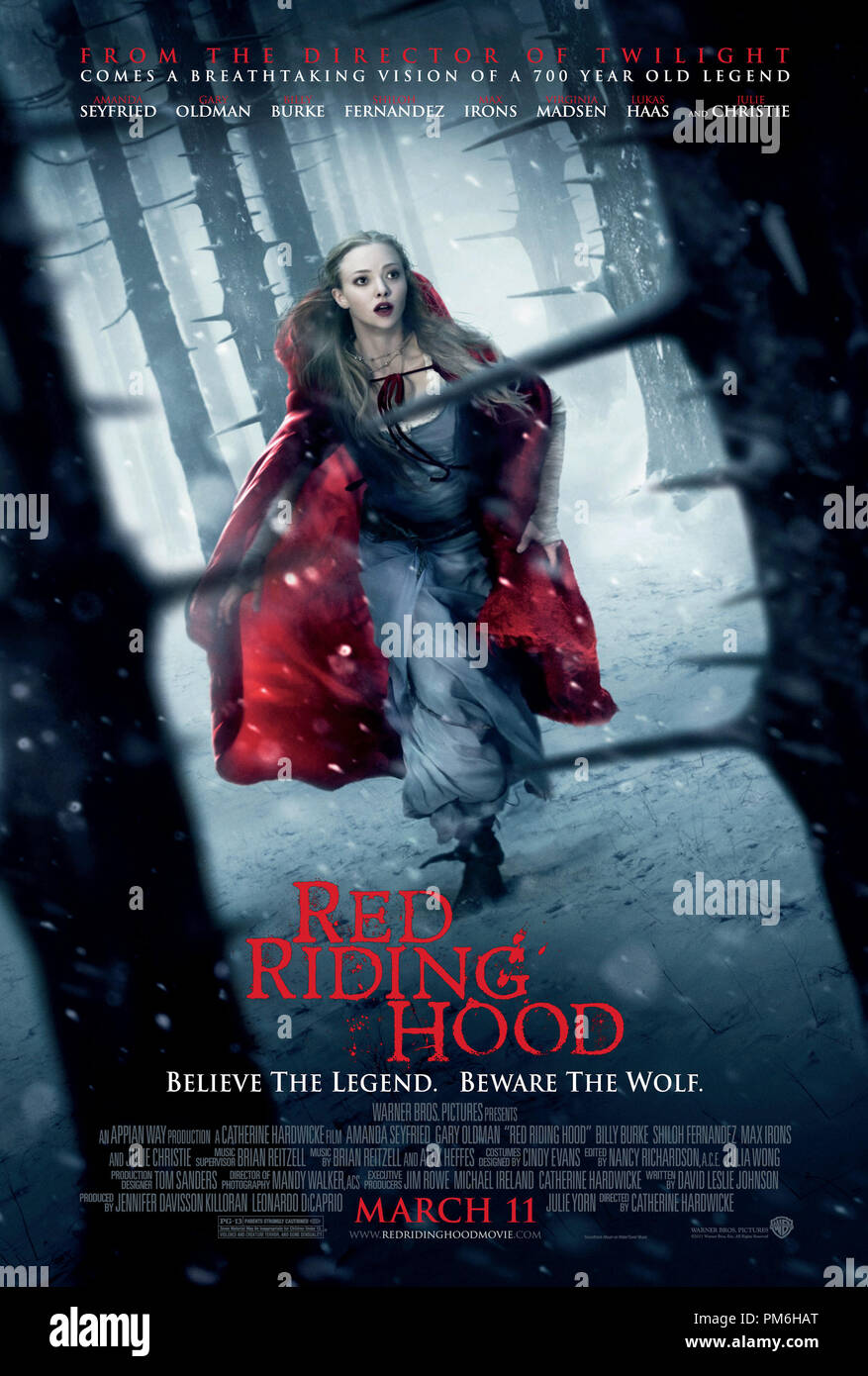 RED Riding Hood, Warner Bros Foto di rilascio. Poster Foto Stock