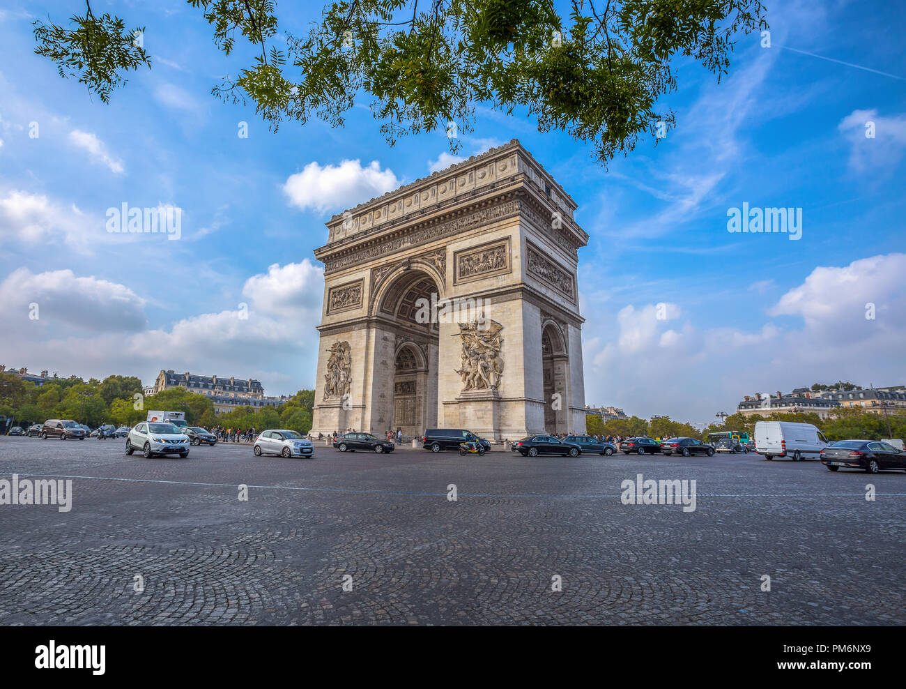 Parigi, Francia, 5 settembre 2018 - Arco di Trionfo a Parigi, Francia Foto Stock