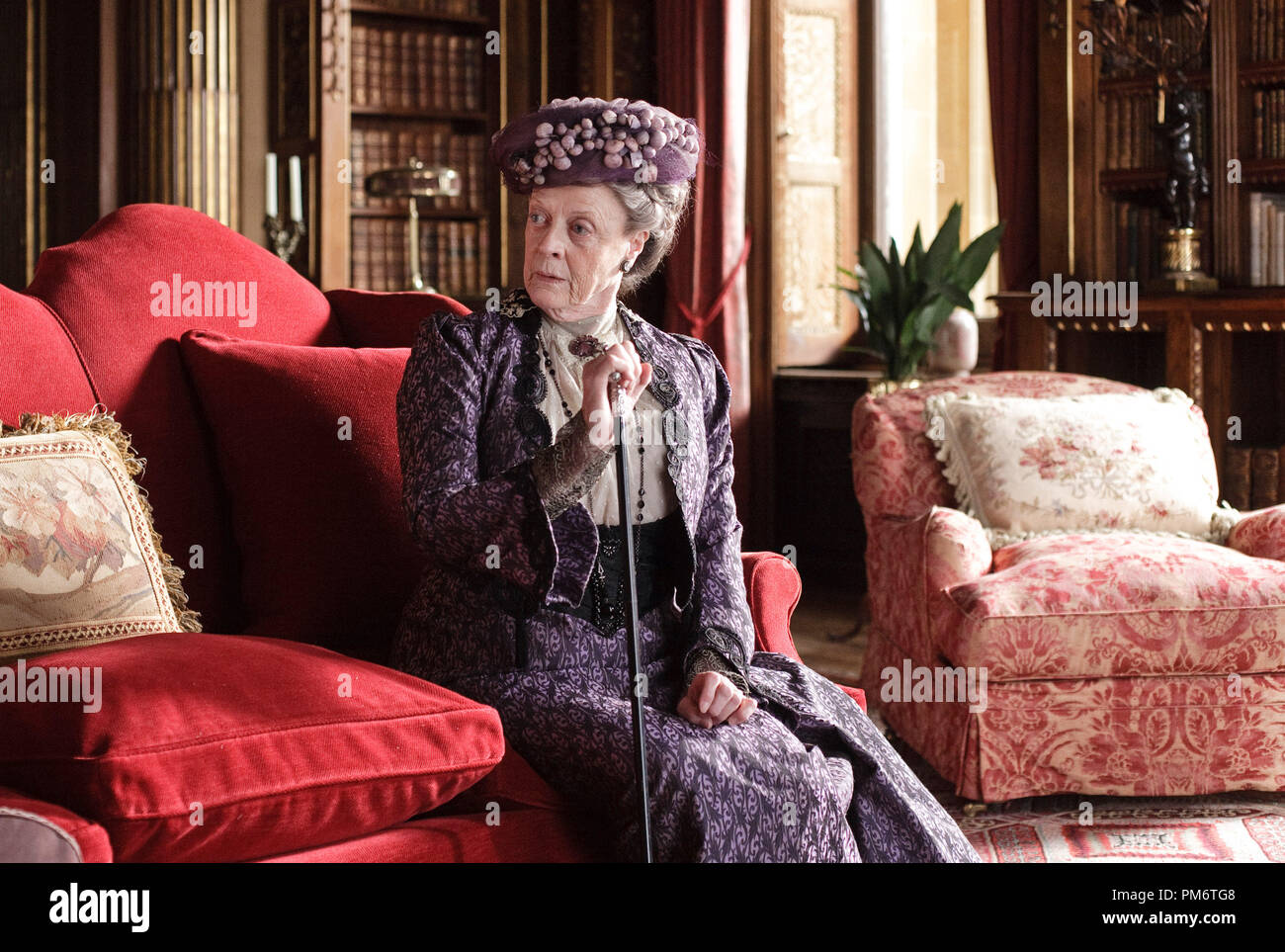 Maggie Smith in Cavendish Abbey Foto Stock