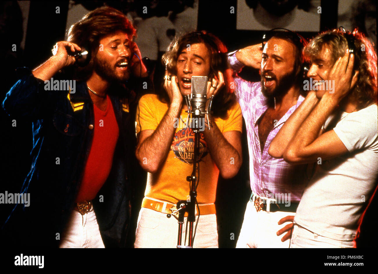 Pubblicità Film still da 'SGT. Pepper's Lonely Hearts Club Band" 1978 Barry Gibb, Robin Gibb, Maurice Gibb, Peter Frampton Foto Stock