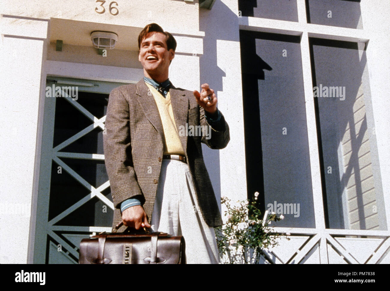 Film still da "l'Truman Show" Jim Carrey © 1998 Paramount Photo credit: Melinda Sue Gordon Riferimento File # 30996081THA per solo uso editoriale - Tutti i diritti riservati Foto Stock