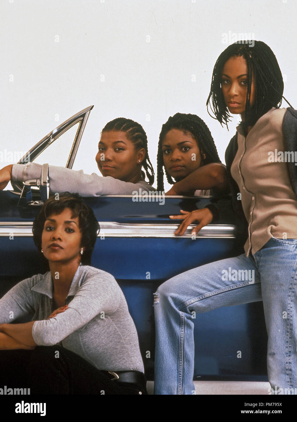 Film still da 'Set it Off' Vivica A. Fox, Queen Latifah, Kimberly Elise, Jada Pinkett Smith © 1996 nuova Linea Photo credit: D. Stevens Riferimento File # 31042258THA per solo uso editoriale - Tutti i diritti riservati Foto Stock