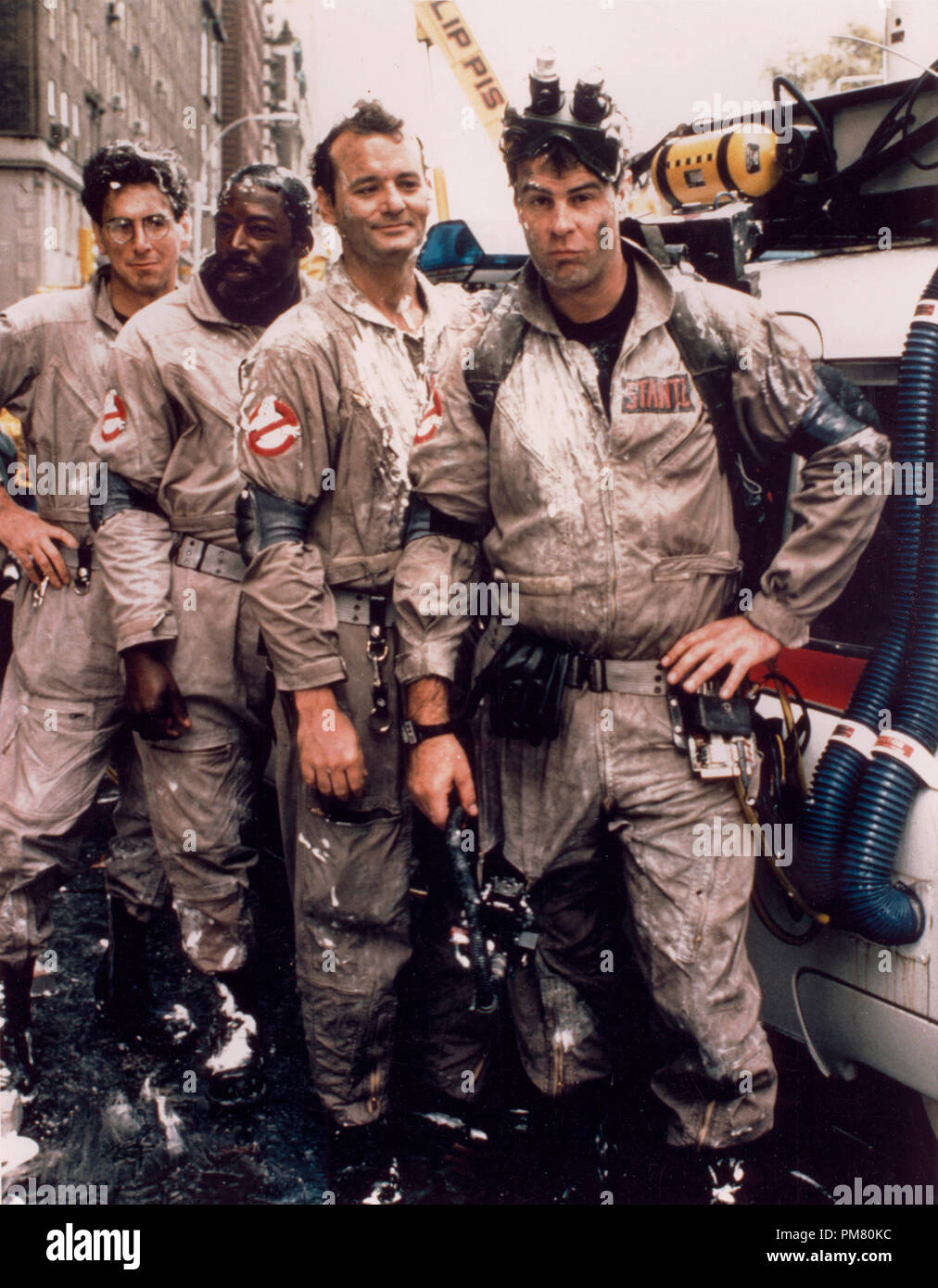 Studio Pubblicità ancora da 'Ghostbusters' Harold Ramis, Ernie Hudson, Bill Murray, Dan Akroyd © 1984 Columbia Foto Stock