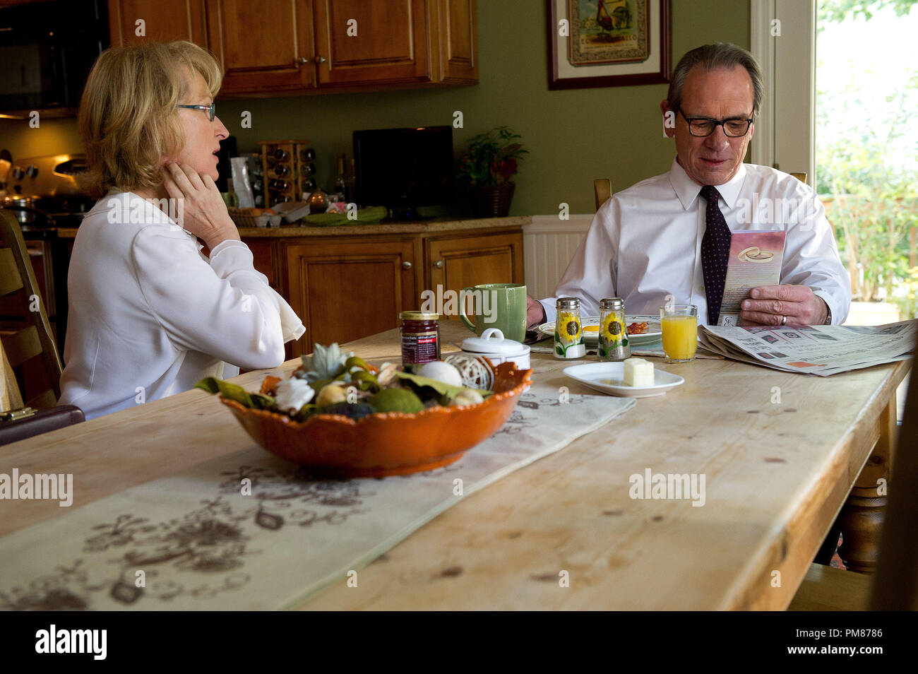 Kay Soames (Meryl Streep) e Arnold Soames (Tommy Lee Jones) in Columbia Pictures' speranza molle. Foto Stock