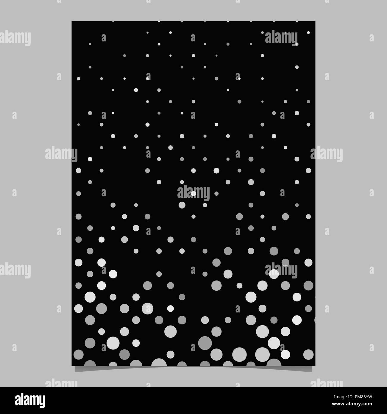 Abstract dot pattern design poster - Pagina del vettore grafico di sfondo Illustrazione Vettoriale