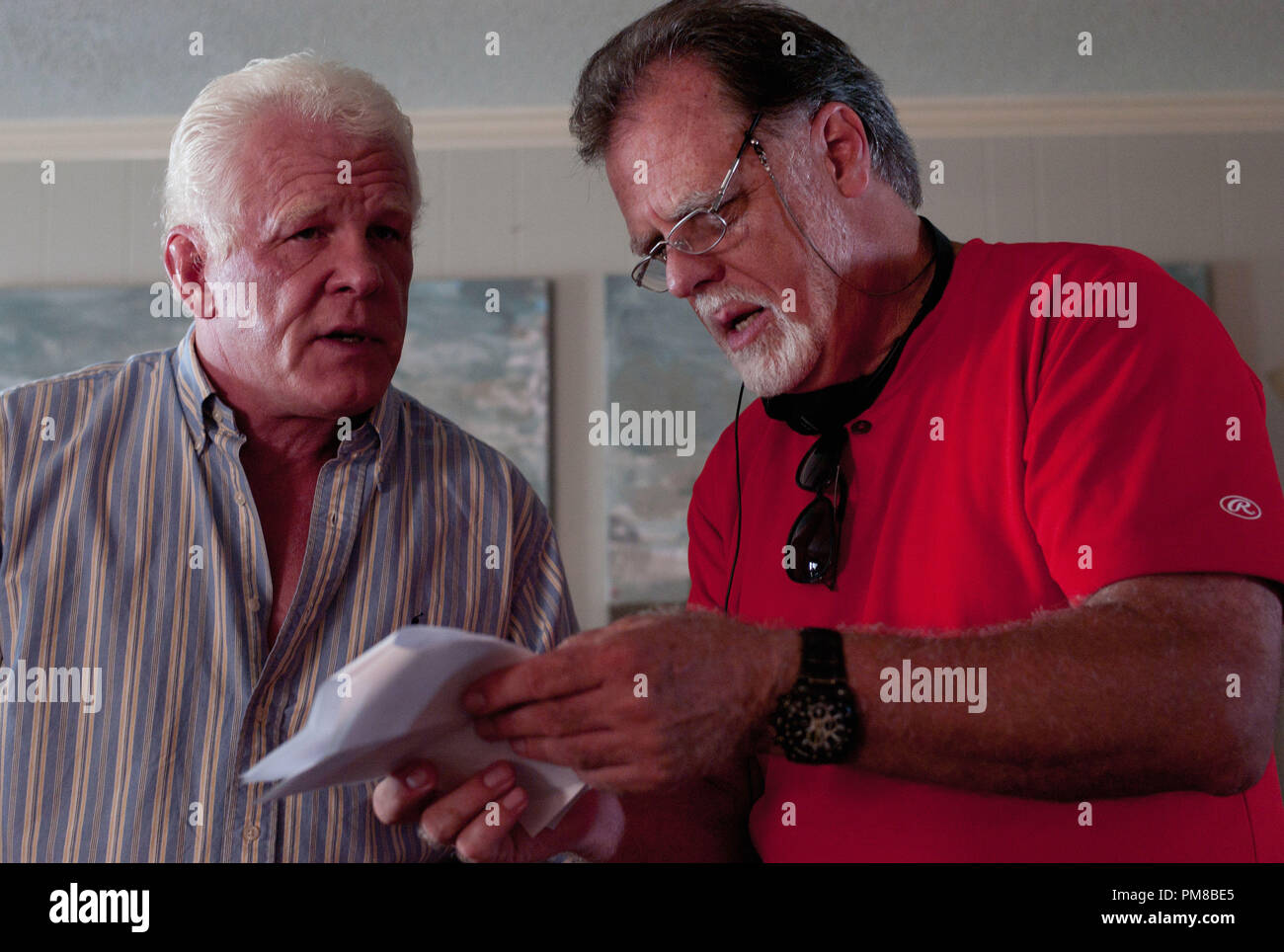 Nick Nolte e direttore, Taylor Hackford in FilmDistrict's PARKER Foto Stock