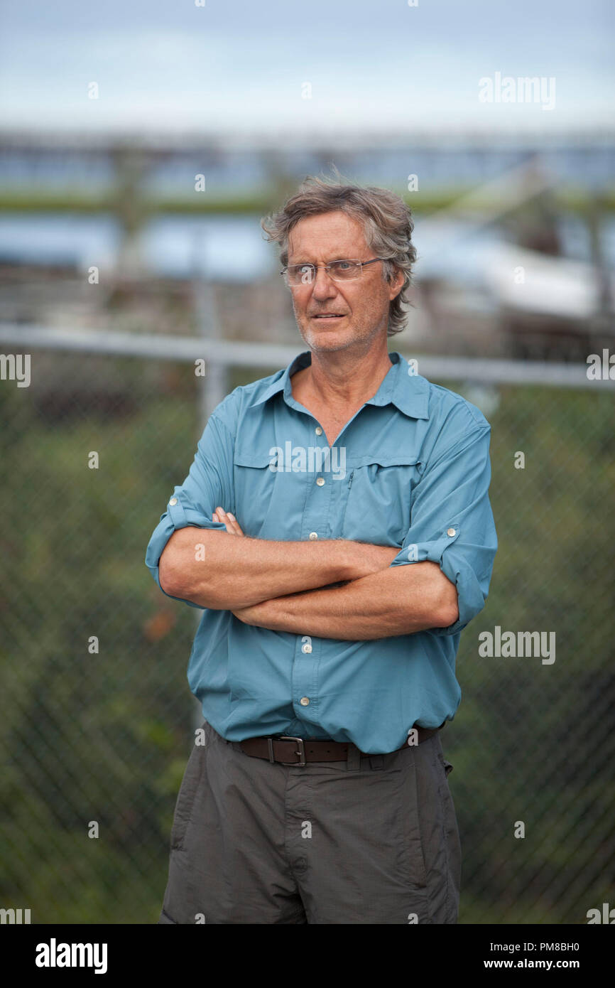 Direttore Lasse Hallstrom sul set di Relativity Media di 'Safe Haven.' © 2012 rifugio sicuro Productions. Tutti i diritti riservati. Photo credit: James Ponti Foto Stock