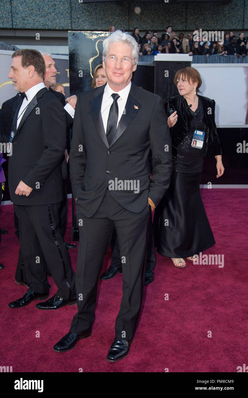 Richard Gere arriva per l'OSCAR® al Dolby® Theatre in Hollywood, CA, 24 febbraio 2013. Foto Stock