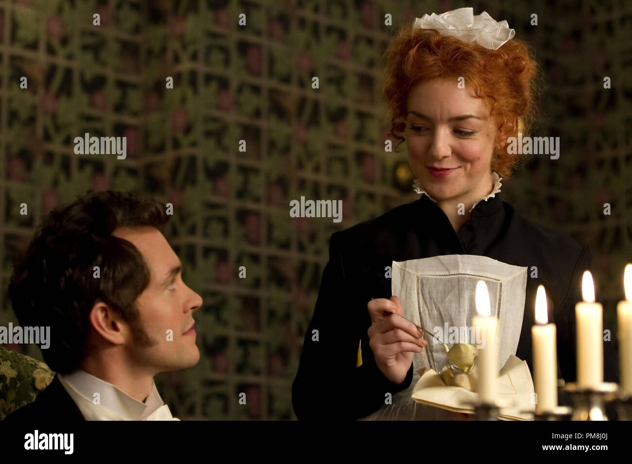 Hugh Dancy stelle come il dottor Mortimer Granville e Sheridan Smith stelle come Molly il per lecca-lecca di Sony Pictures Classics' Hysteria (2012). Credito Foto di Ricardo Vaz Palma. Foto Stock