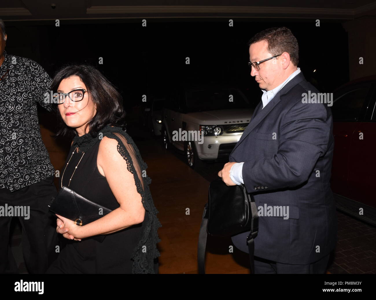 Nick Jonas, Pavel Chopra e famiglia andare fuori a cena al JW Marriott offre: Denise Miller-Jonas, Paul Kevin Jonas, Suor dove: Mumbai, India quando: 17 Ago 2018 Credit: WENN Foto Stock