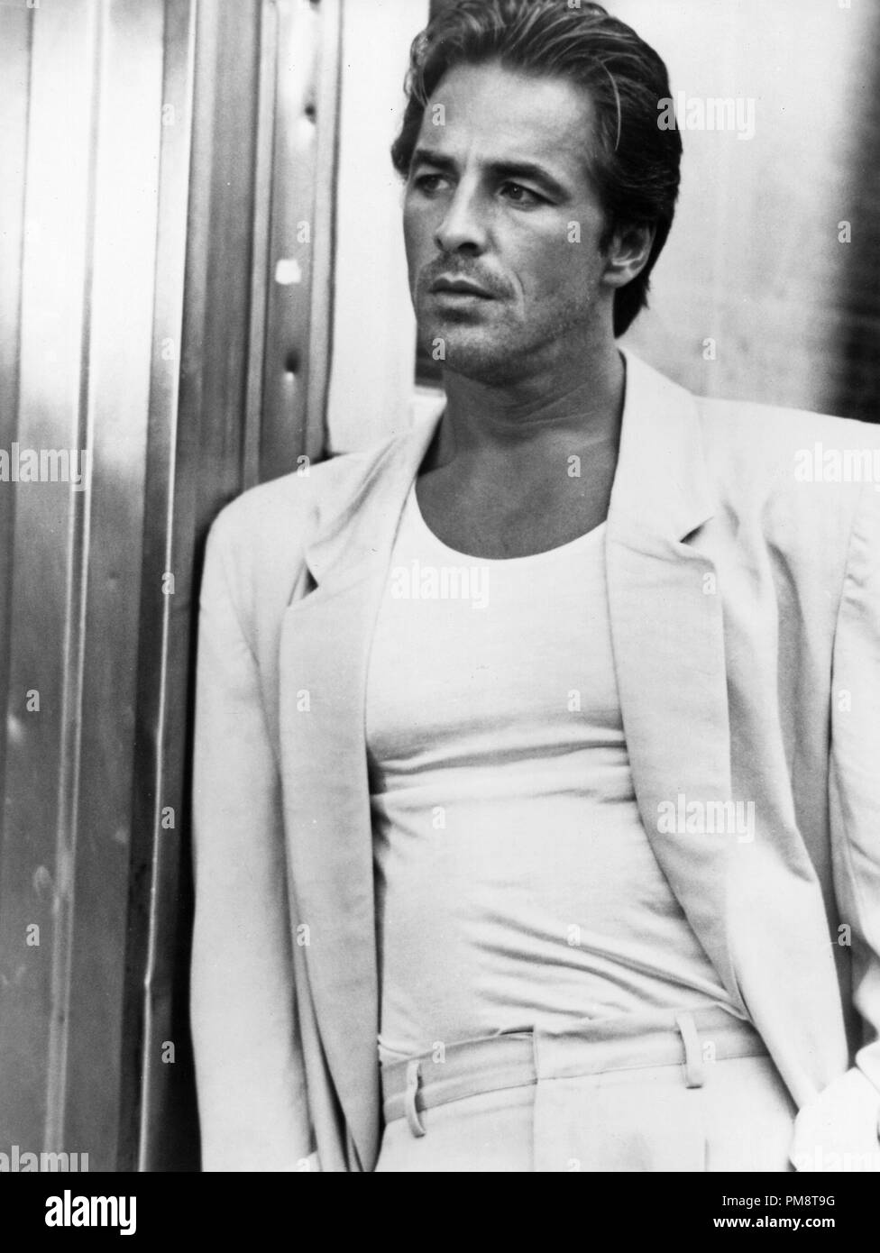 Studio Pubblicità ancora da 'Miami Vice' Don Johnson circa 1986 Tutti i diritti riservati Riferimento File # 31715177THA per solo uso editoriale Foto Stock