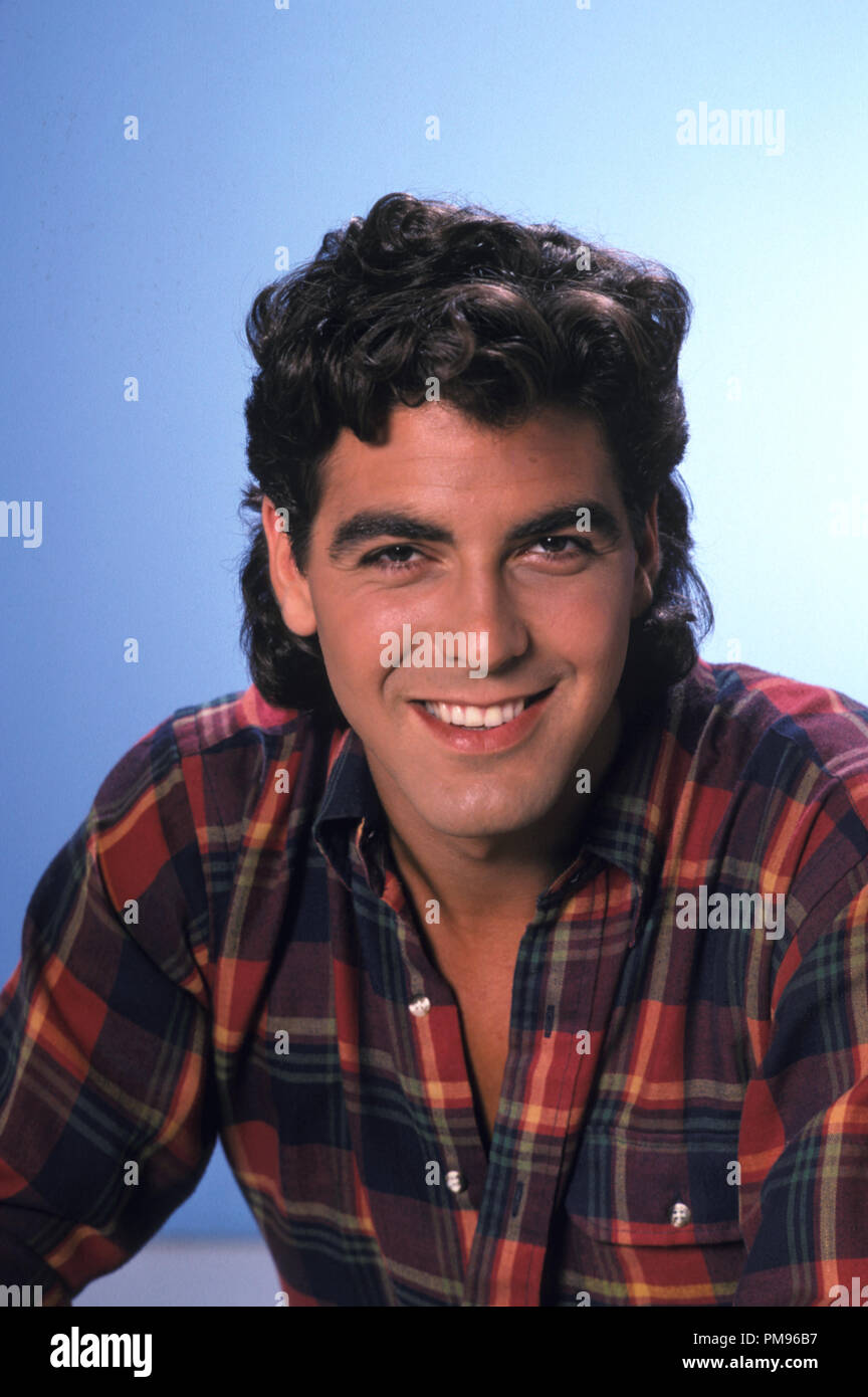 Studio Pubblicità ancora da "fatti di vita" George Clooney circa 1985 Foto Stock