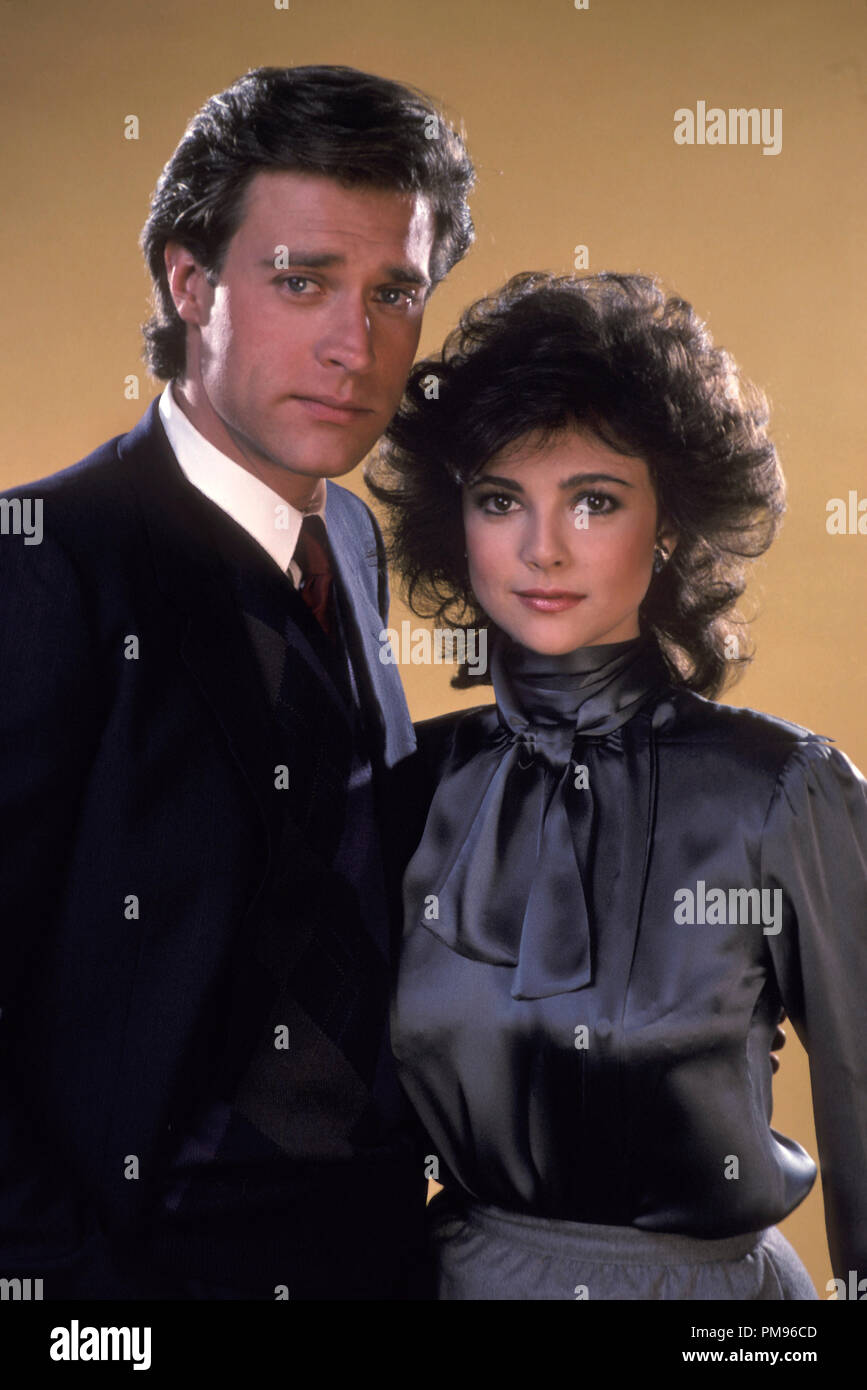 Studio Pubblicità ancora da "l'Colbys' Giovanni Giacomo, Emma Samms 1985 Foto Stock