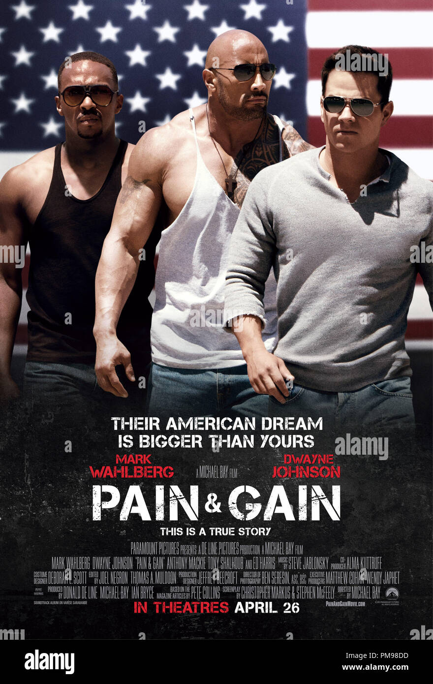 Il dolore e il guadagno, diretto da Michael Bay da Paramount Pictures. Poster Foto Stock