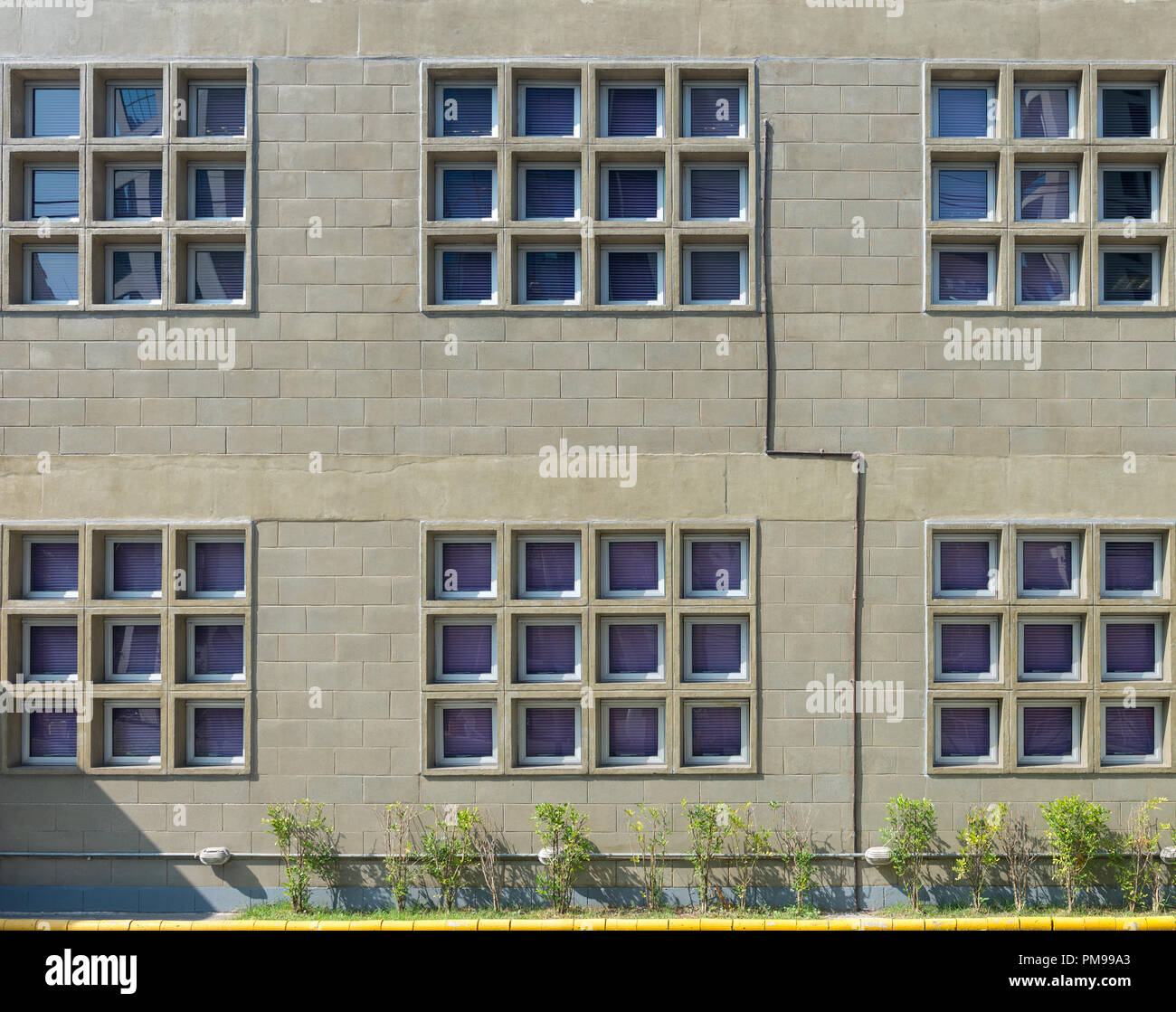 Sao Paulo, Brasile, maggio 26, 2018: edifici dettaglio in Sao Paulo City all'ibirapuera avenue Foto Stock