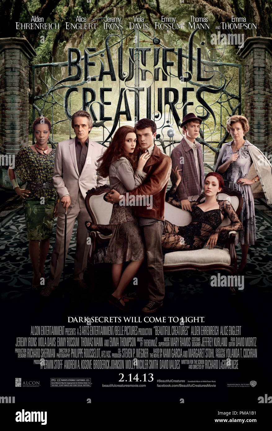 Alcon Entertainment amore soprannaturale storia "creature belle", una Warner Bros Foto di rilascio. Poster Foto Stock