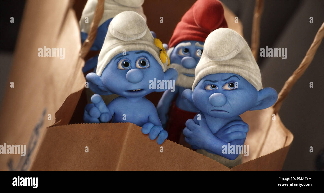 I Puffi – The Smurfs: Grande Puffo e Puffo Sarto. Coppia Personaggi 6 cm.  Jak