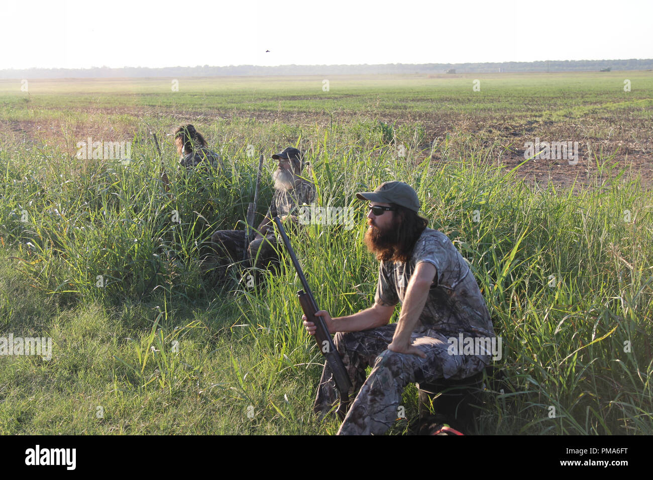 (L) a (R): Phil Robertson, Si Robertson, Jase Robertson. Duck Dynasty Stagione 3 Foto Stock