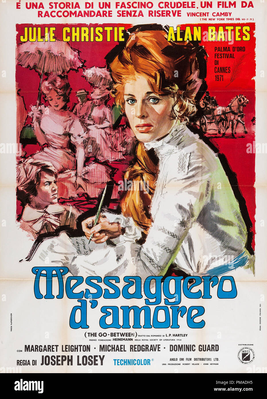'L'Go-Between' (Palme d'Or - 1971 Cannes Film Festival) - Poster italiano 1970 MGM Julie Christie Riferimento File # 32509 174THA Foto Stock