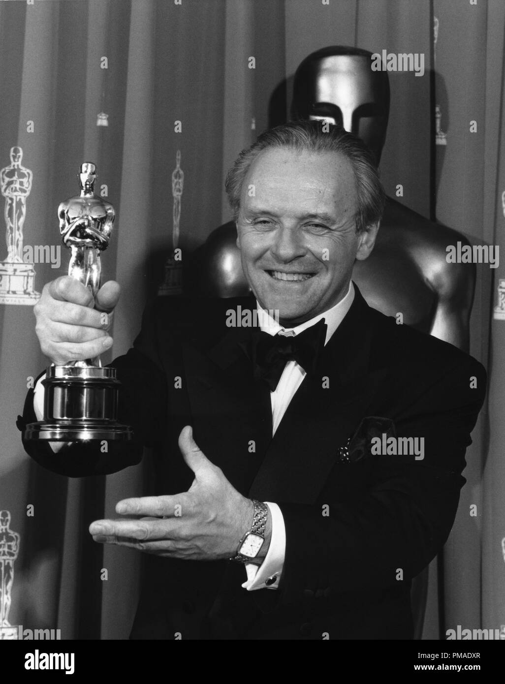 Anthony Hopkins al sessantaquattresimo annuale di Academy Awards, 1992 Riferimento File # 32509 425THA Foto Stock