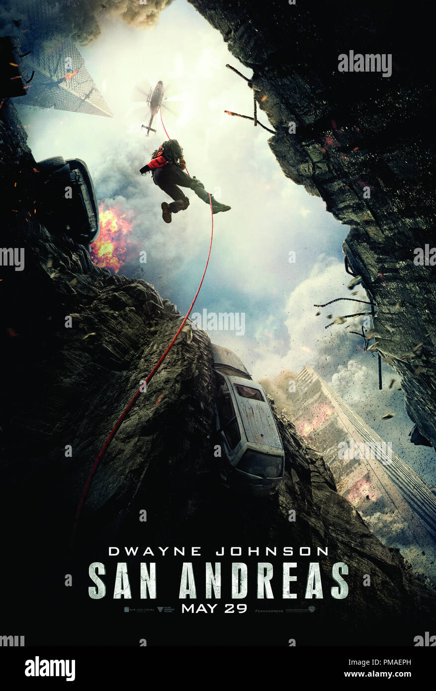 Poster di 'San Andreas', 2015 Warner Bros Foto Stock