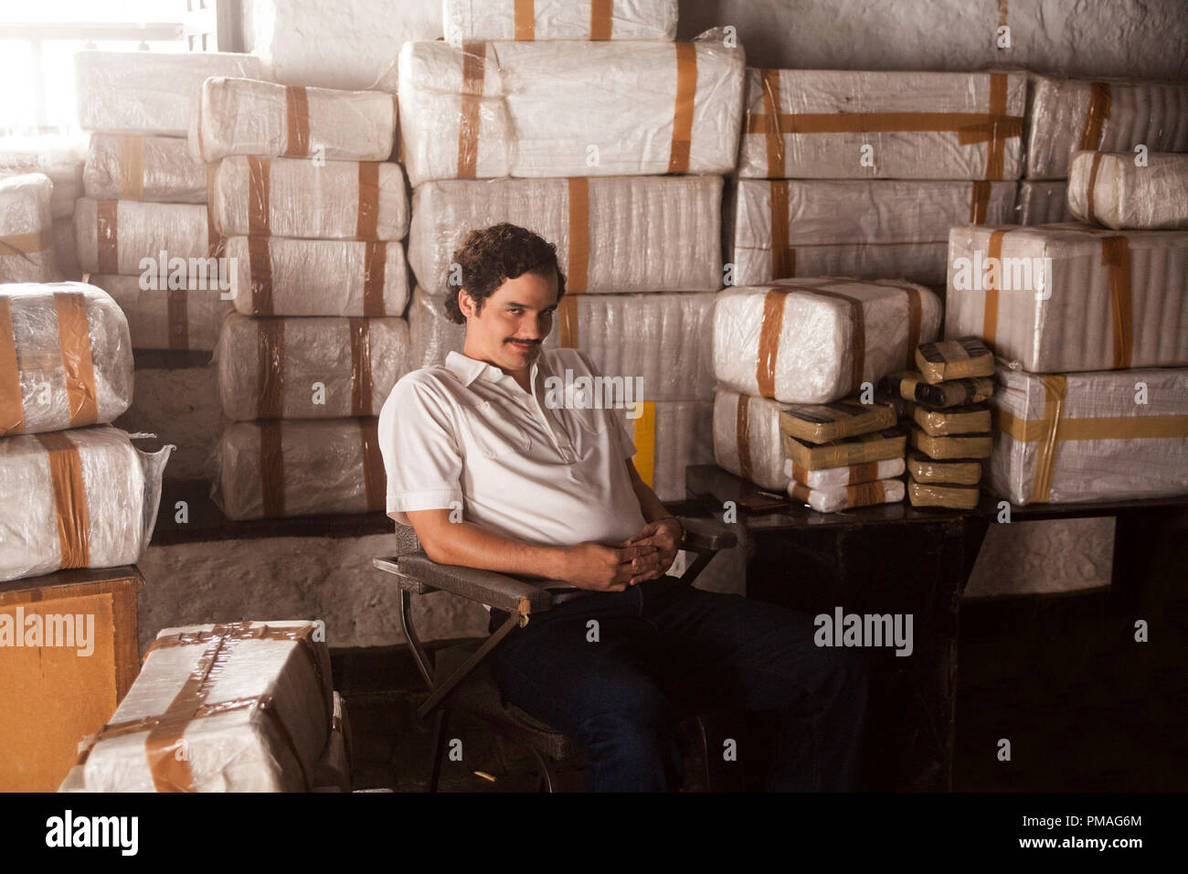 WAGNER MOURA stelle in Narcan. Foto Stock