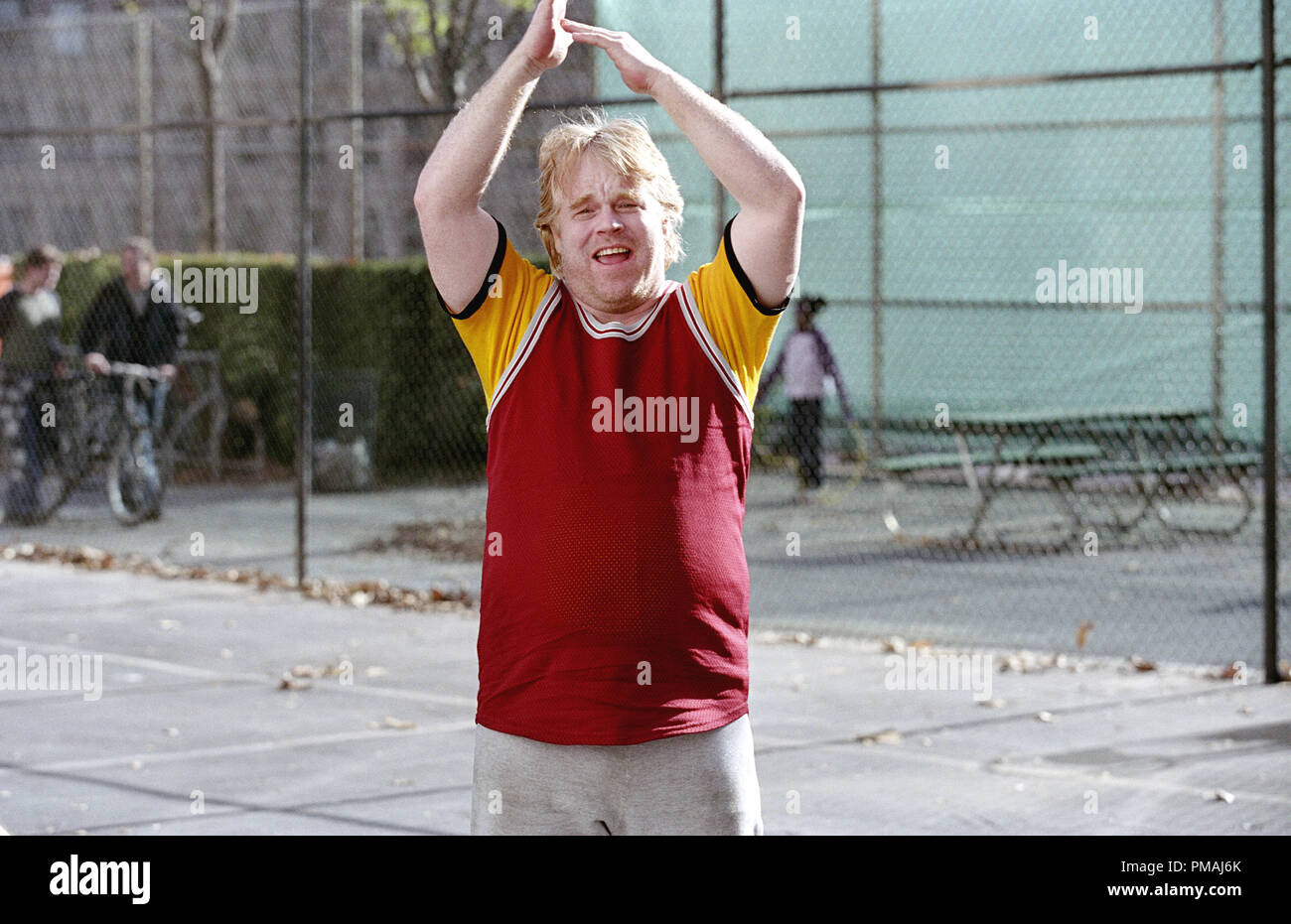 PHILIP Seymour Hoffman come Sandy Lyle nella nuova commedia romantica da writer/regista John Hamburg, lungo è venuto Polly. (2004) Foto Stock