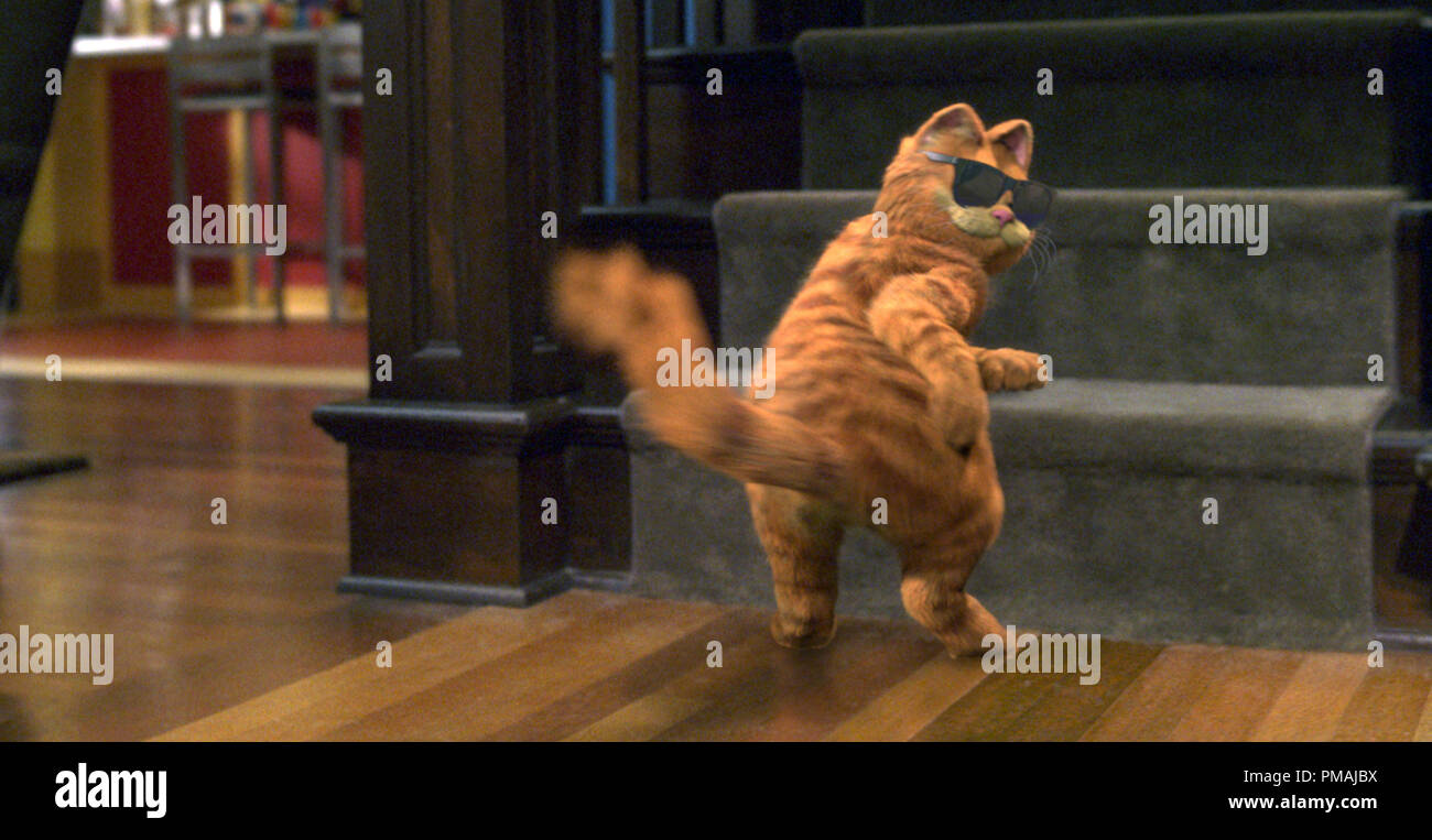 Garfield, America più cool cat, prende il tempo di boogie. "Garfield il film' (2004) Foto Stock