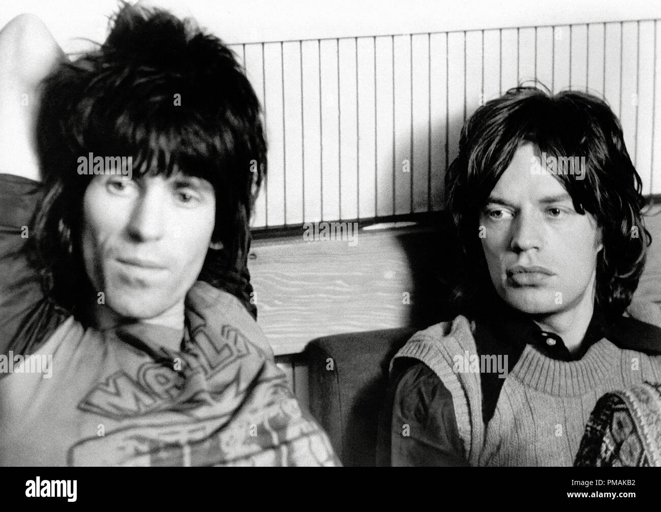 Keith Richards, Mick Jagger, (Rolling Stones) "Gimme Shelter" (1970) XX Century Fox Riferimento File # 33300 372THA Foto Stock