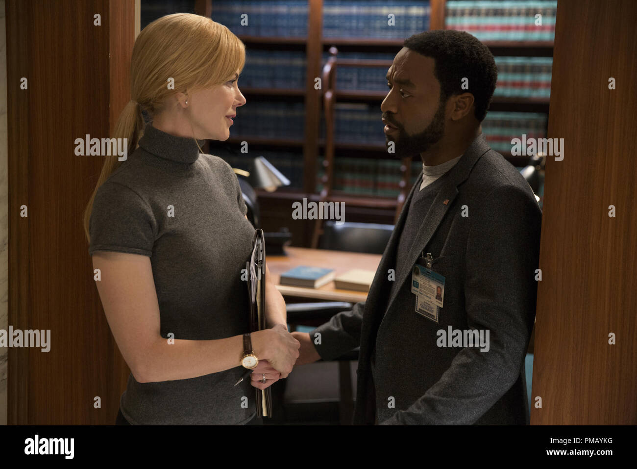 (L-R) Nicole Kidman e Chiwetel Ejiofor star in segreto nei loro occhi. Foto Stock