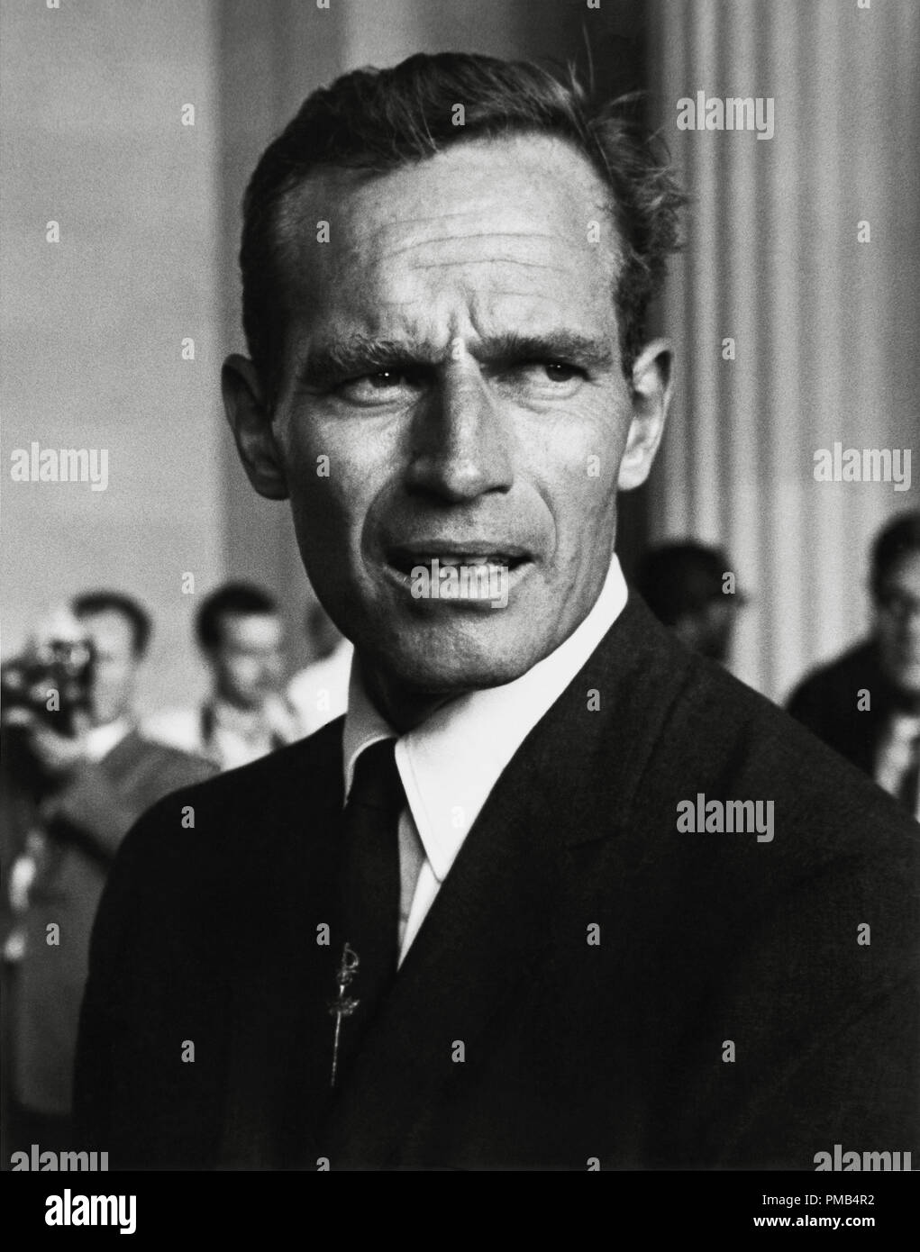Charlton Heston all i diritti civili marzo su Washington, D.C. , 28 agosto 1963 Riferimento File # 33371 343THA Foto Stock