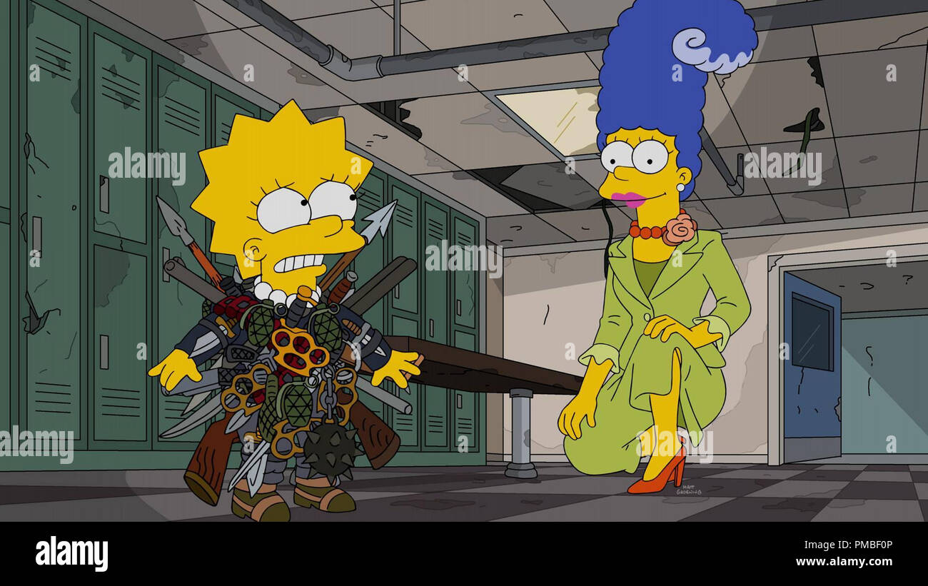 Lisa Simpson, Marge Simpson, 'The Simpsons' stagione 28 (2017) Fox Broadcasting Co. Foto Stock