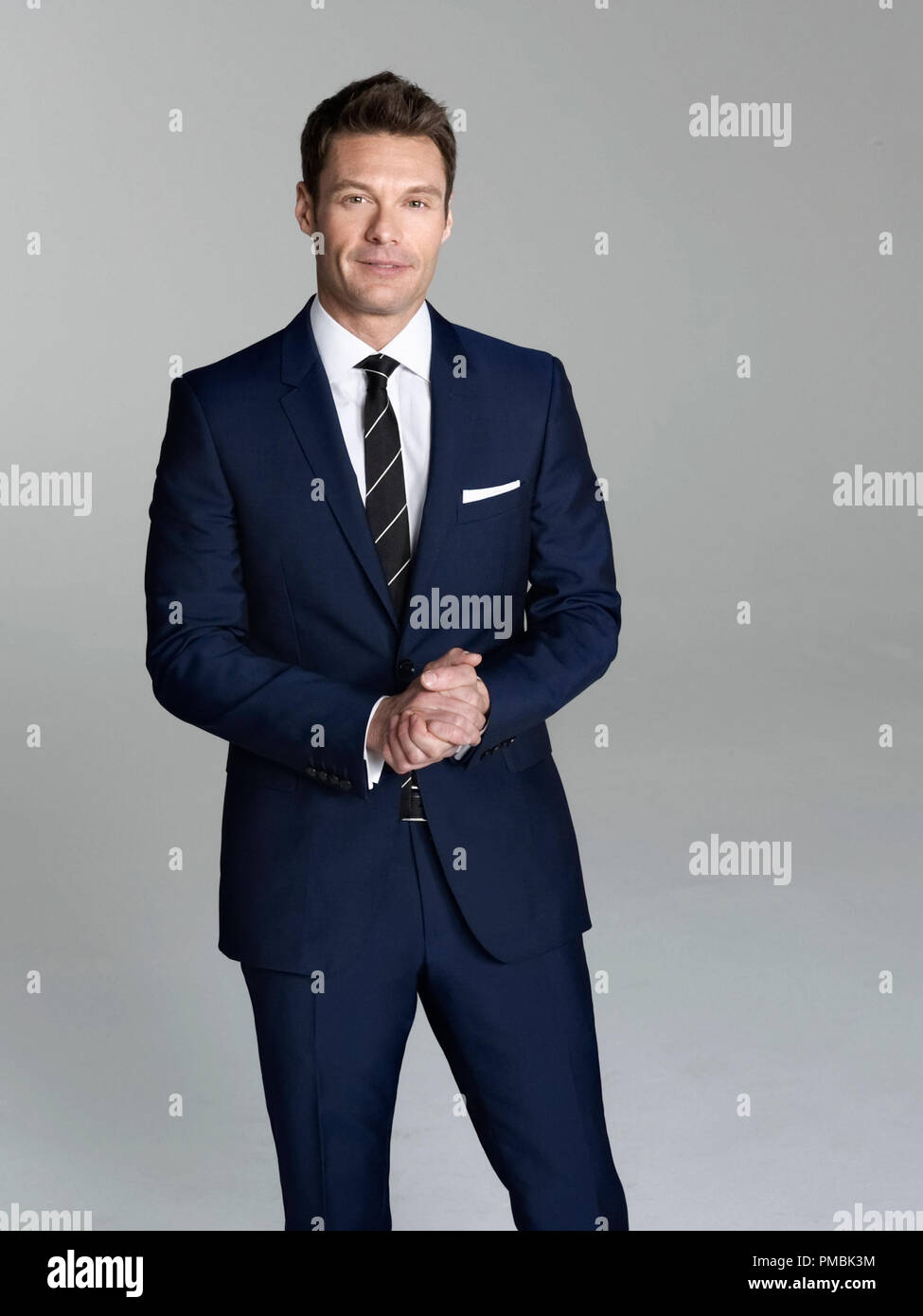 AMERICAN IDOL XIII: Host Ryan Seacrest Foto Stock