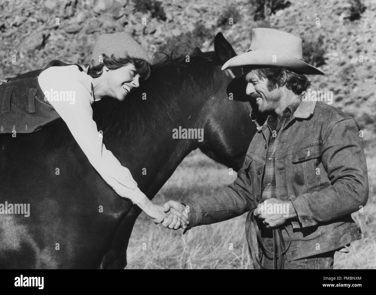 Jane Fonda e Robert Redford in "l'Electric Horseman', 1979 Columbia Riferimento File # 32603 116THA Foto Stock