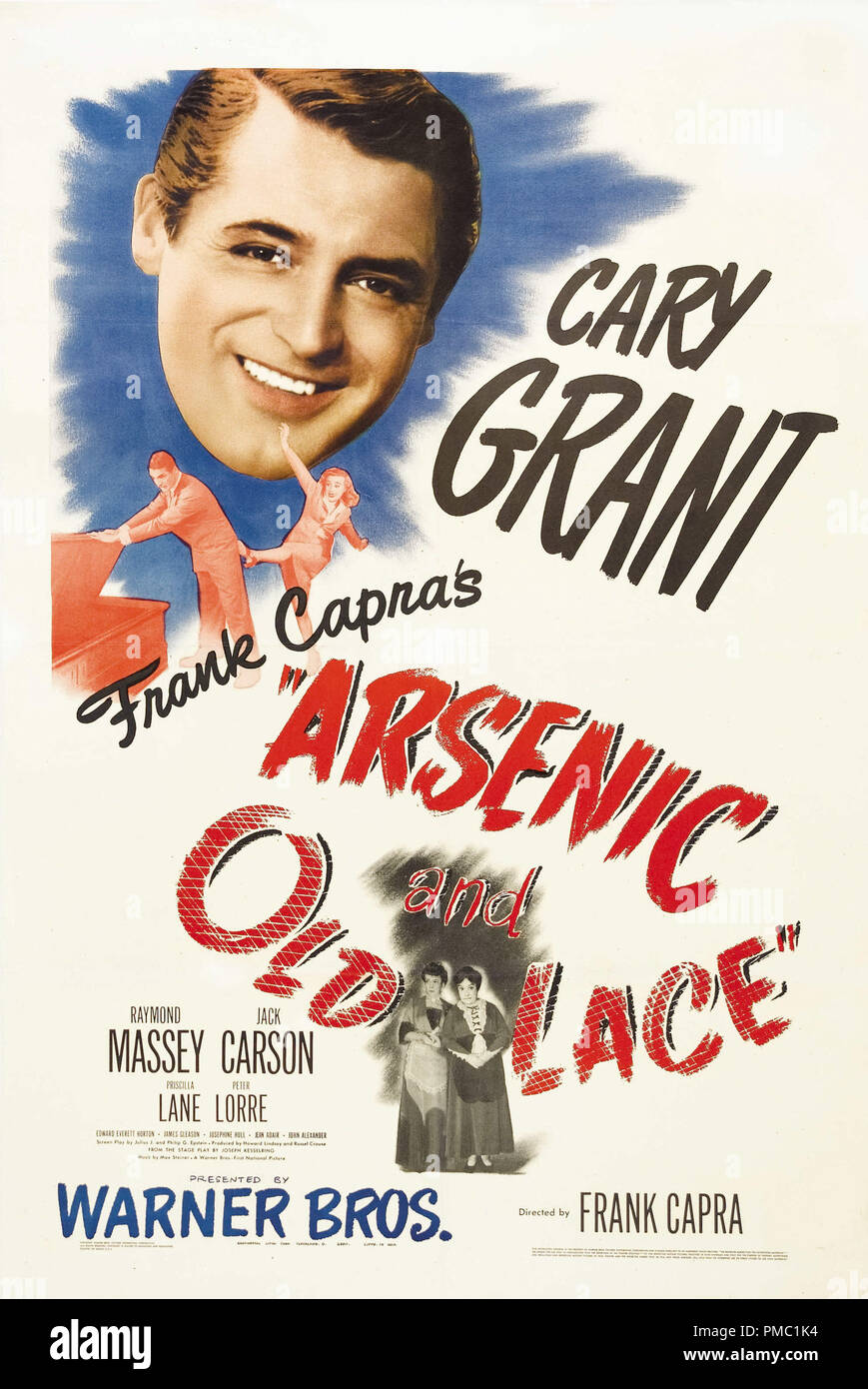 Cary Grant, arsenico e vecchi pizzi (Warner Brothers, 1944). Poster di riferimento file # 33595 546THA Foto Stock