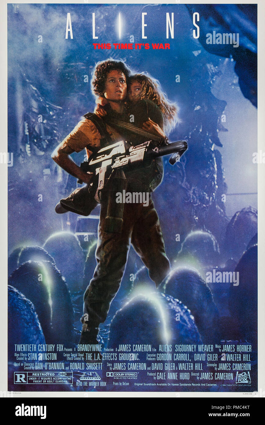Sigourney Weaver, alieni (XX Century Fox, 1986). Poster di riferimento file # 33595 851THA Foto Stock