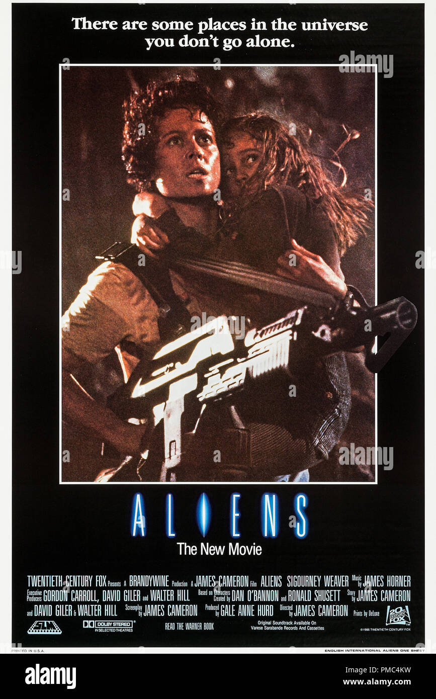 Sigourney Weaver, alieni (XX Century Fox, 1986). Poster di riferimento file # 33595 852THA Foto Stock