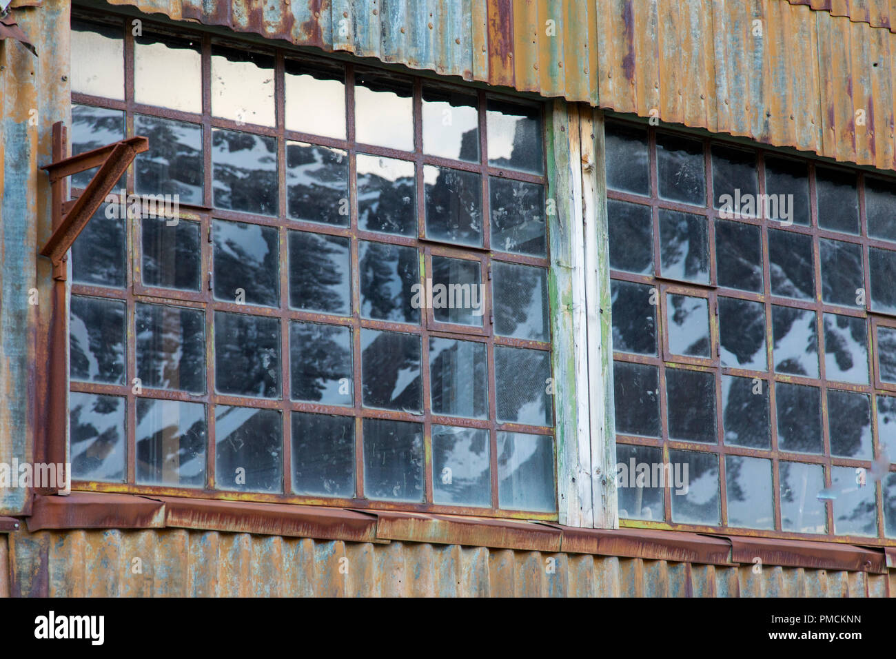 Grytviken, Georgia del Sud, l'Antartide. Foto Stock