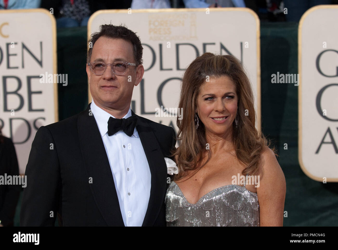 La Hollywood Foreign Press Association presenta 'il Golden Globe Awards - 66' annuale Rita Wilson, Tom Hanks 1-11-2009 Foto Stock