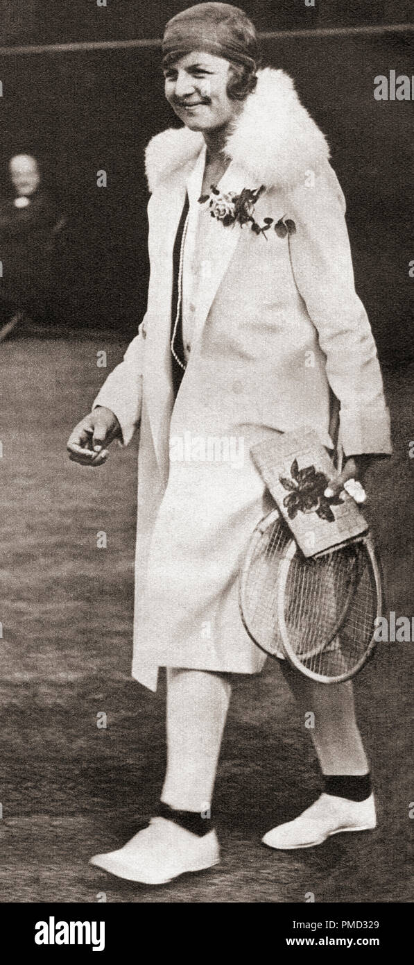 Betty editoriale può Nuthall calzolaio, née Nuthall,1911 - 1983. Inglese giocatore di tennis. Da questi straordinari anni, pubblicato in 1938. Foto Stock