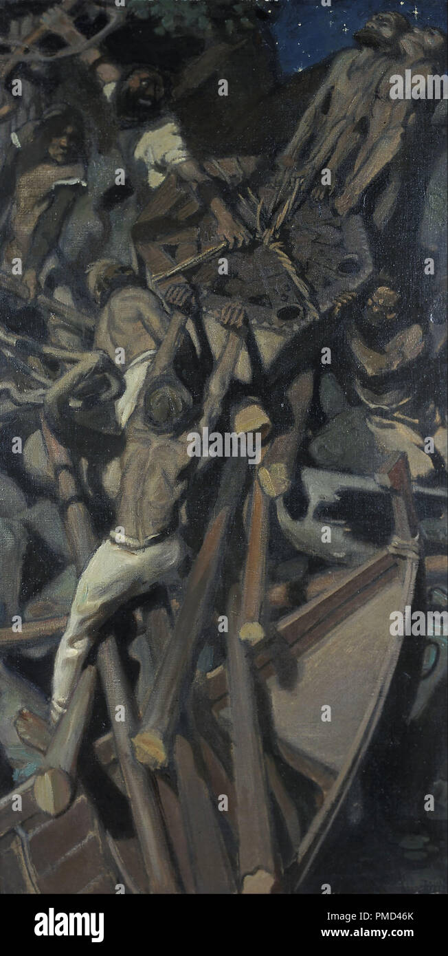 Il rapimento di Sampo. Data/Periodo: 1905. La pittura. Olio su tela. 103 × 65 cm (40,5 × 25,5 in). Autore: AKSELI GALLEN-KALLELA. GALLEN-KALLELA, AKSELI. Foto Stock