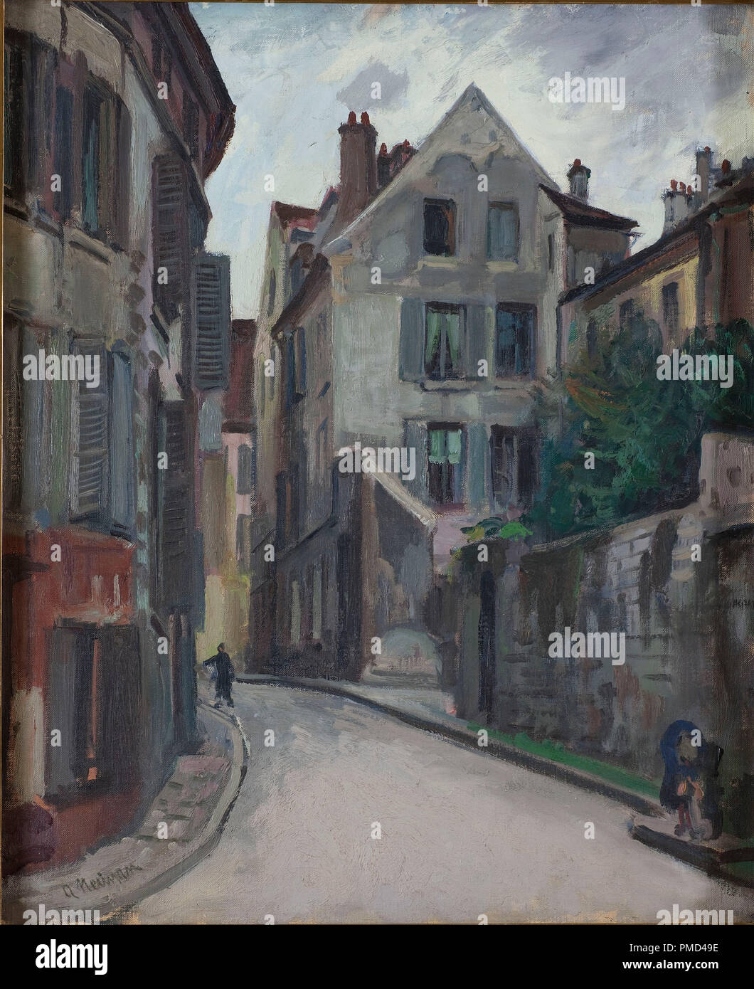 Ulica. La pittura. Altezza: 530 mm (20.86 in); larghezza: 650 mm (25.59 in). Autore: Abramo Neuman. Foto Stock