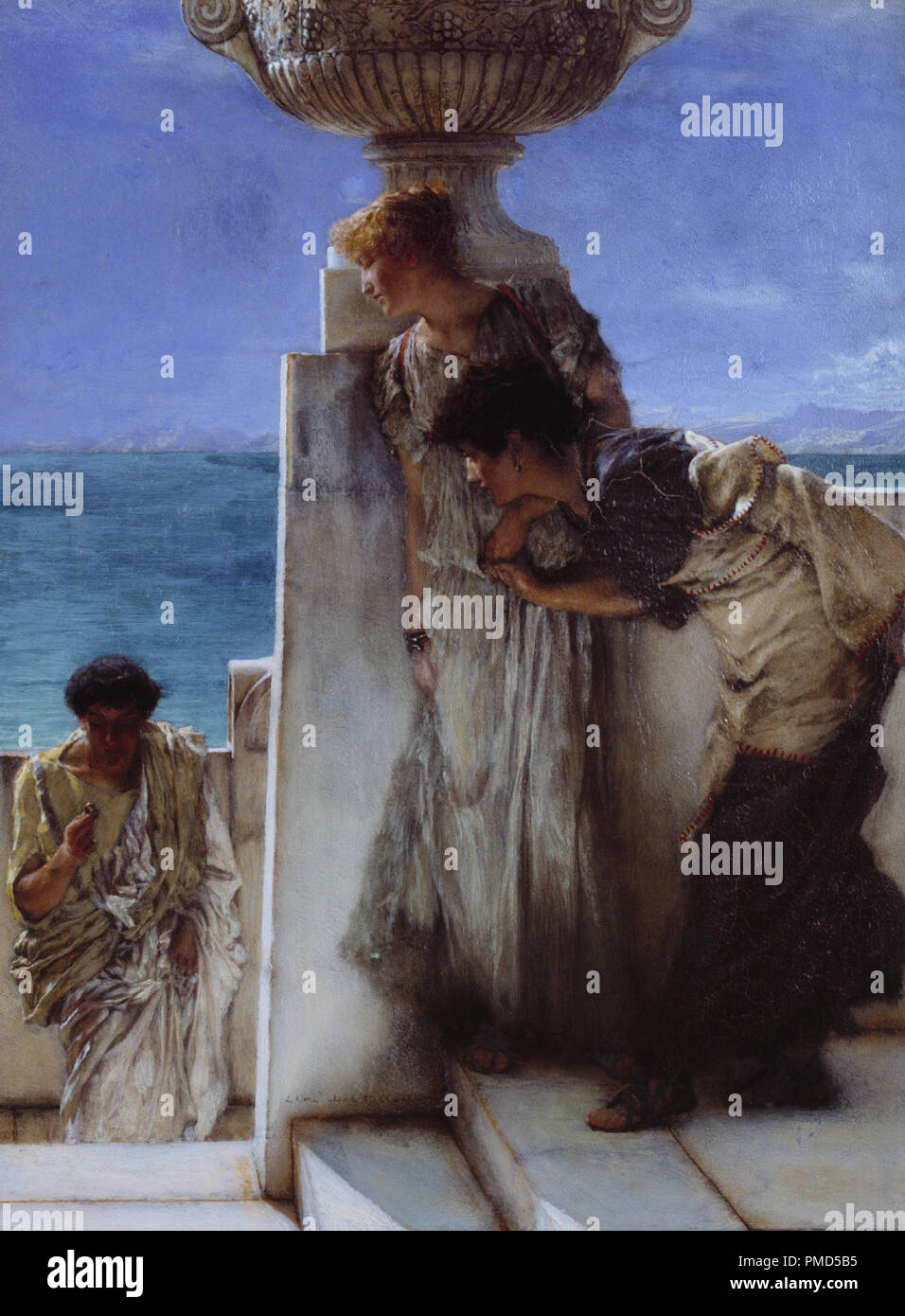 Una conclusione scontata. Data/Periodo: 1885. La pittura. Olio su pannello. Altezza: 311 cm (10.2 ft); larghezza: 229 cm (90,1 in). Autore: Lawrence Alma-Tadema. ALMA-TADEMA Sir Lawrence. Foto Stock