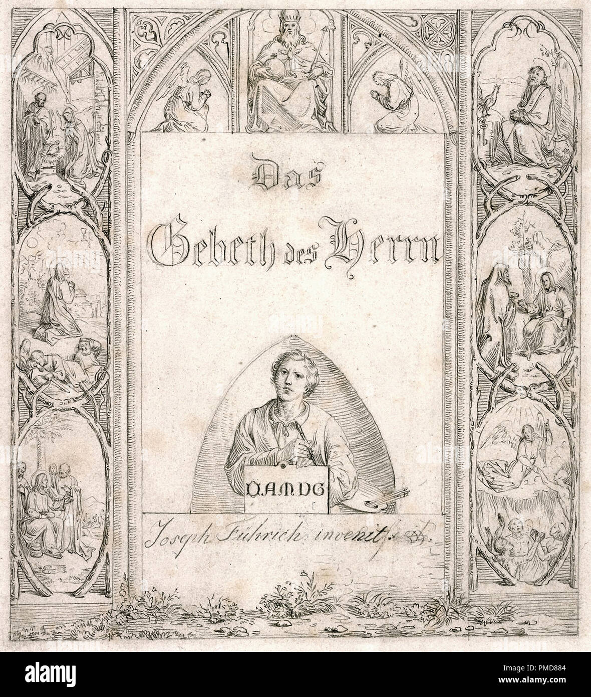 Fuhrich Giuseppe Ritter von - Das Gebet des Herrn 0 Foto Stock