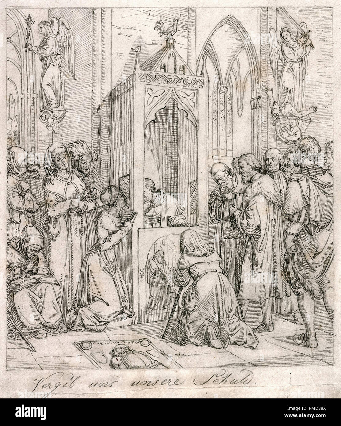 Fuhrich Giuseppe Ritter von - Das Gebet des Herrn 6 - Vergib Uns Unsere Schuld Foto Stock