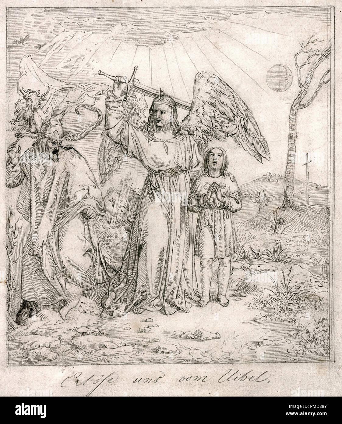 Fuhrich Giuseppe Ritter von - Das Gebet des Herrn 8 - Erlöse Uns Vom Uibel Foto Stock