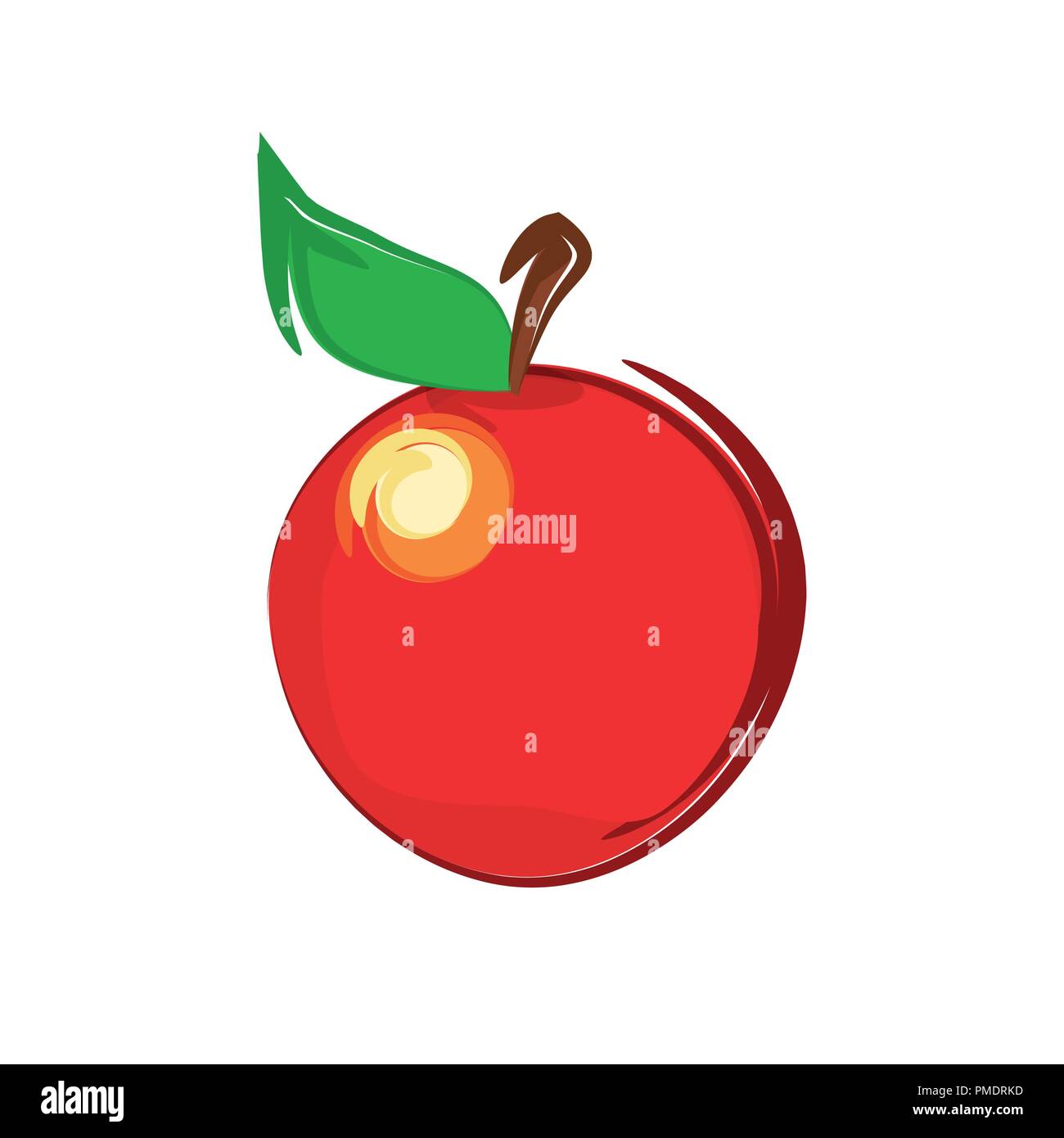 Sweet Apple su bianco - clipart vettoriali Illustrazione Vettoriale