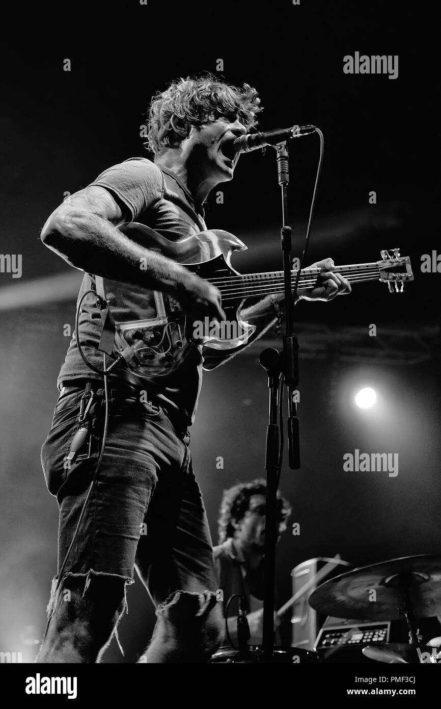 John Dwyer del Oh vede vivere alla fine del festival di strada Foto Stock
