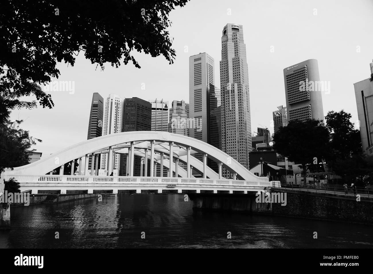 Passeggiate in Singapore Foto Stock